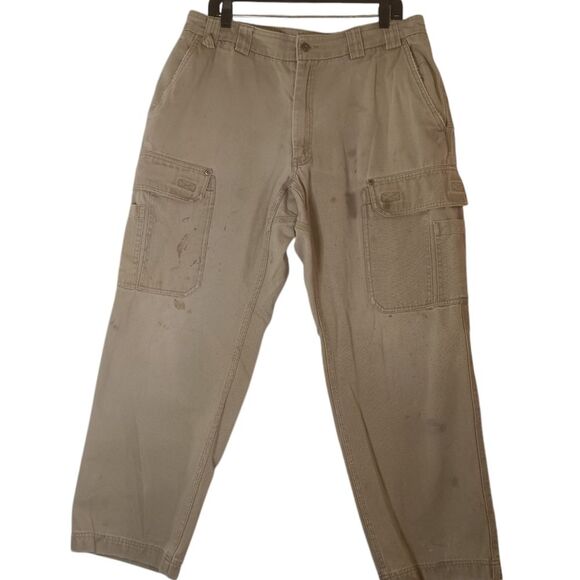 Duluth Trading Co Heavy Weight Cotton Canvas Fire Hose Cargo Pants Sz 38/32
